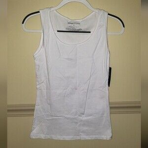 NWT Zena Sport Leisure Activewear White Tank Top Size M
